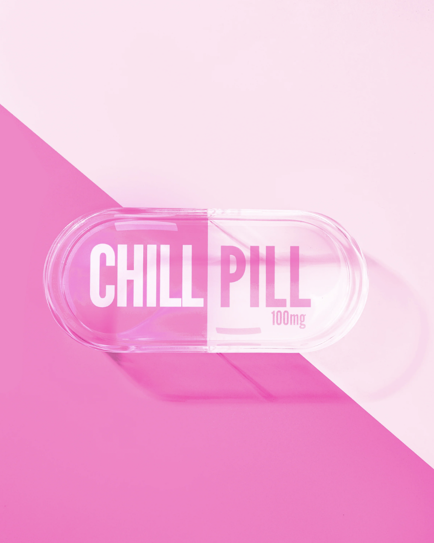 Chill Pill Trinket Tray | Pink