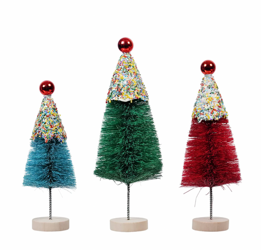 Cupcake Bottle Brush Trees