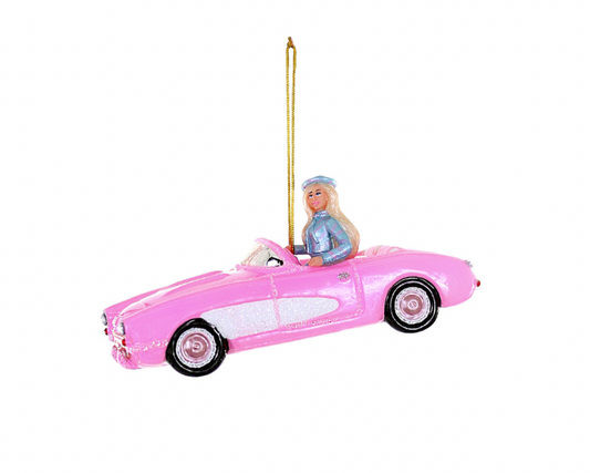 Barbie Pink Corvette Ornament