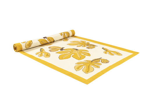 Fig & Citrine Table Runner + Napkins