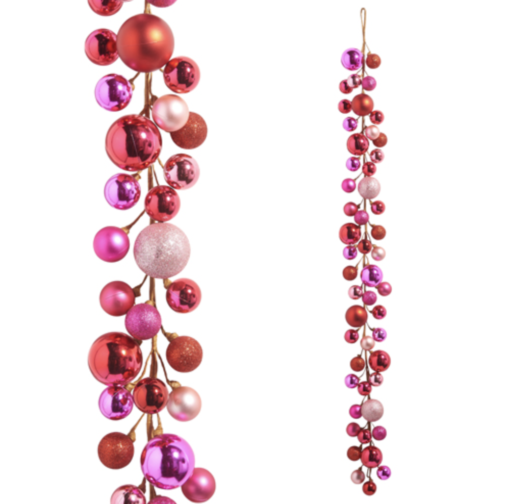 Pink Ball Garland