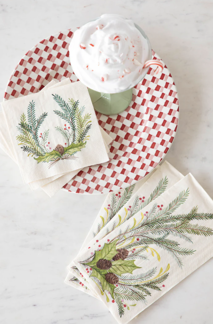 Christmas Sprigs Cocktail Napkins