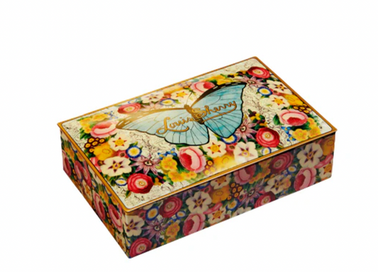 John Derian Butterfly Jewel Box 12-Piece Candy Tin