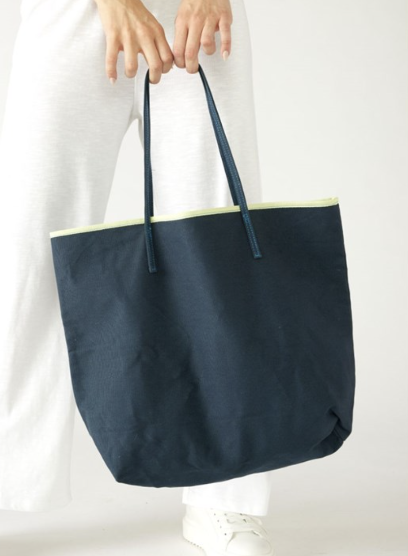 Le Canvas Tote - Navy