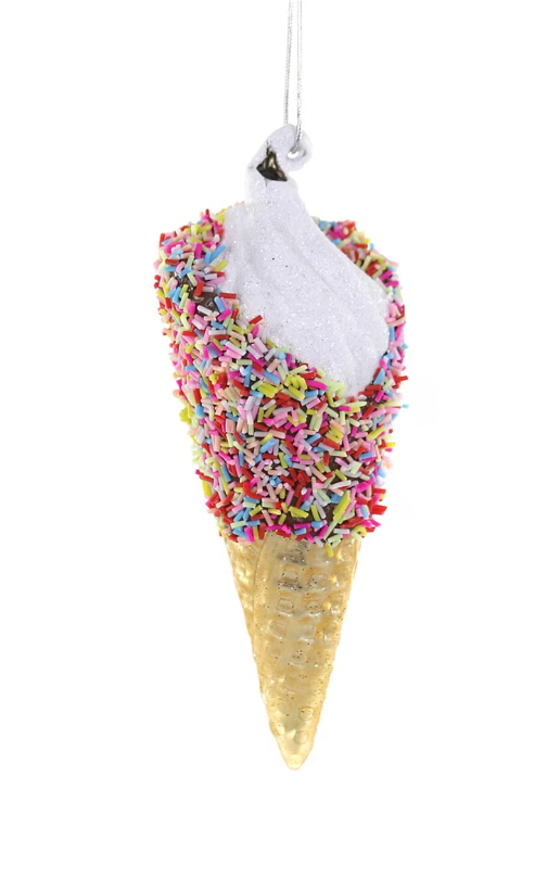 Sprinkles On Ice Cream Ornament