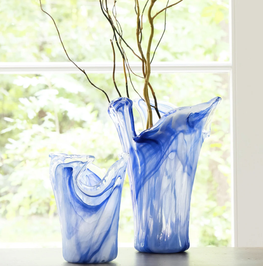 Onda Glass Cobalt Large Vase