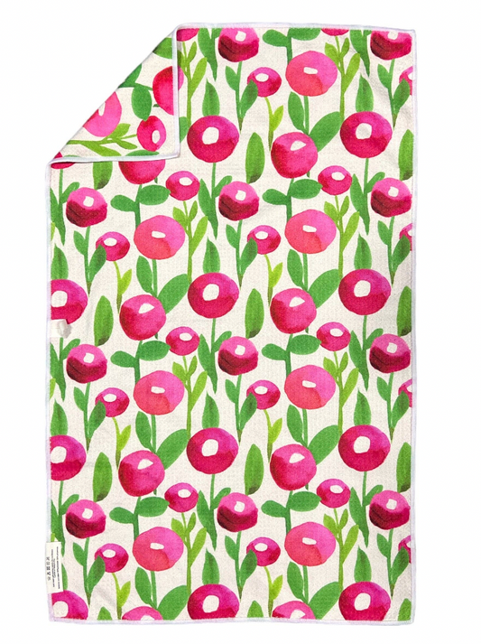 Poppies Double Sided Tea Towel