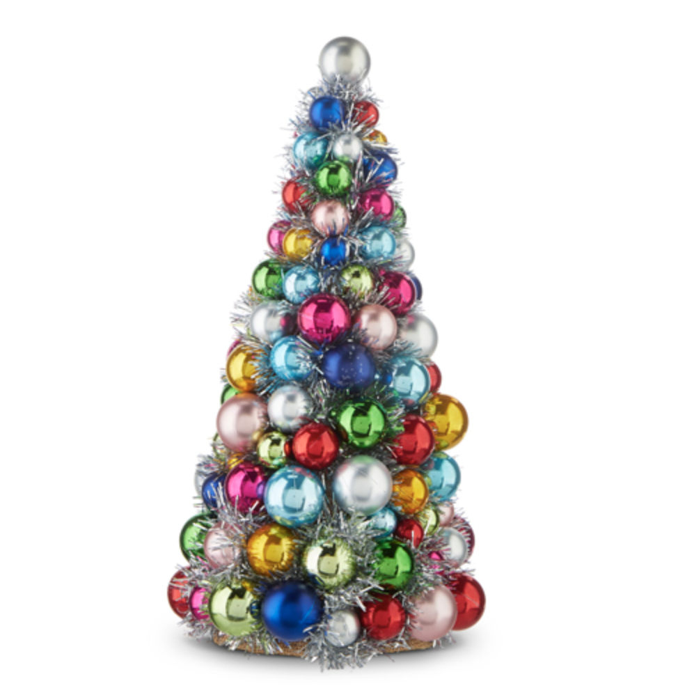 Multi Colored Ornament Ball Tree