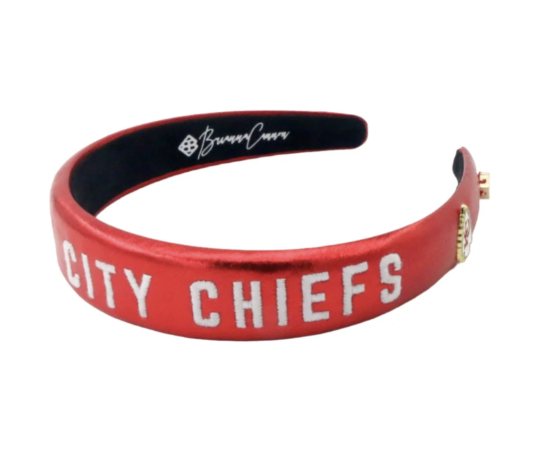 Kansas City Chiefs Thin Embroidered Headband