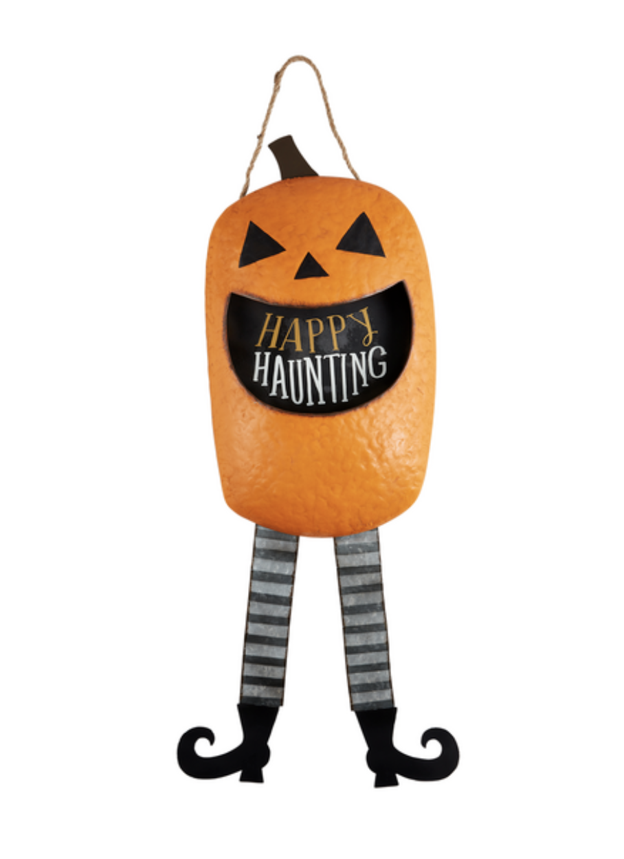 Happy Haunting Jack-O-Lantern Door Hanger