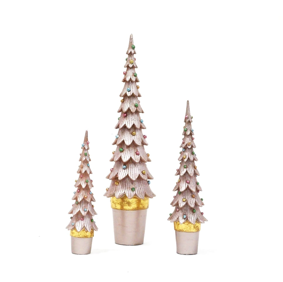 Pink Slim Tannenbaum Cone Tree