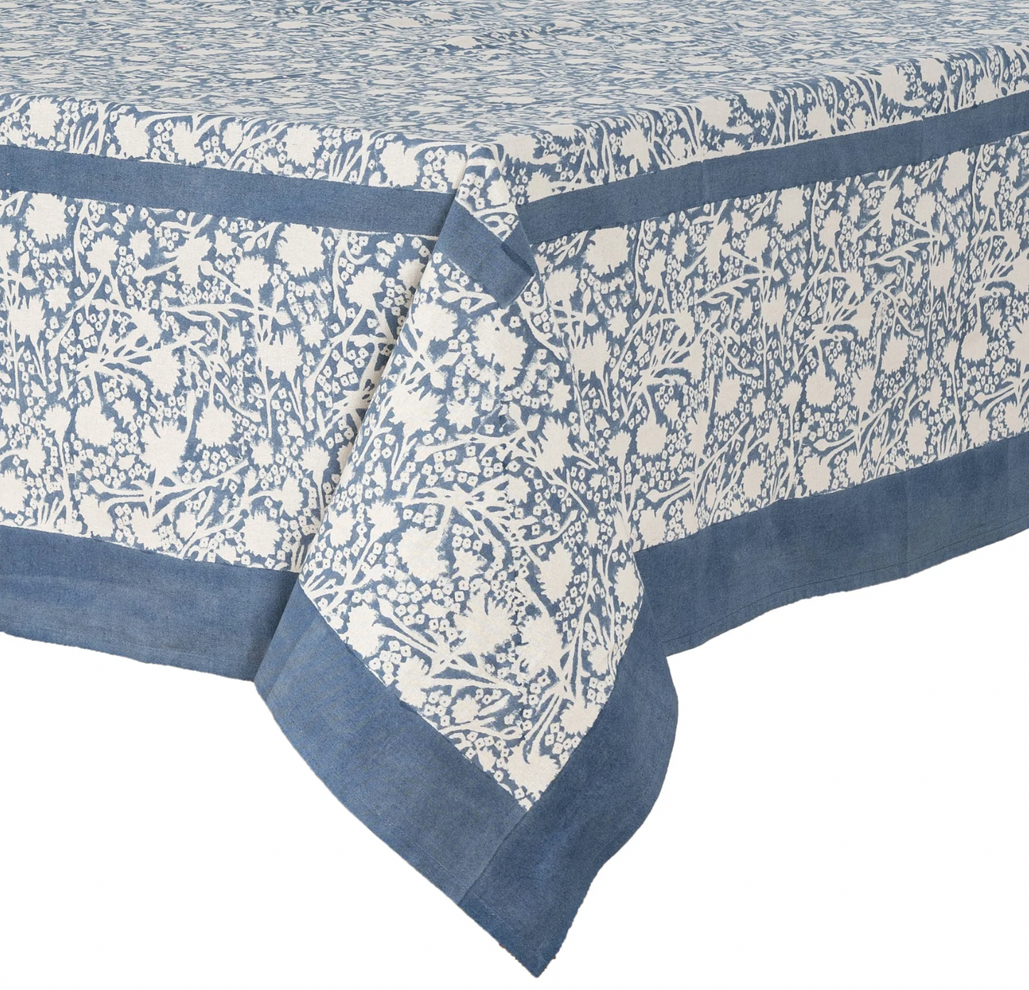 Meadows Bleu French Tablecloth + Napkins