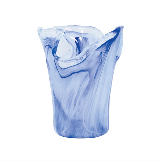 Onda Glass Cobalt Small Vase