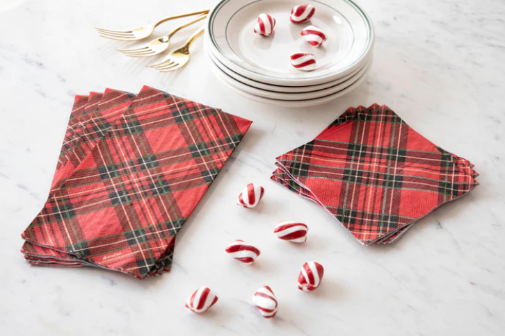 Red Plaid Napkins