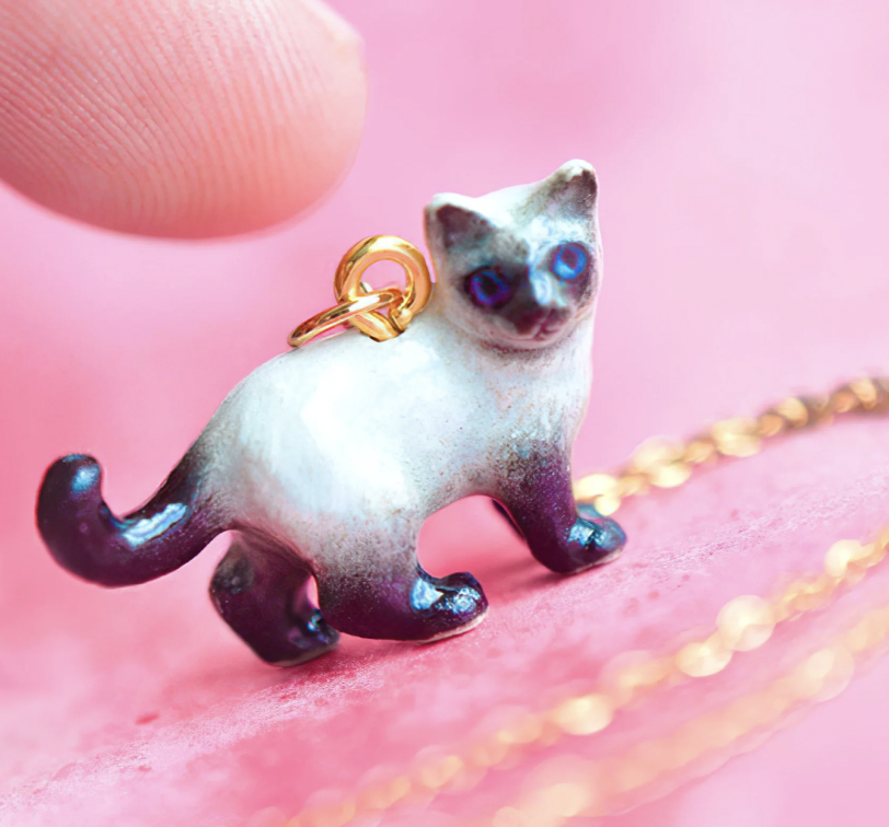 Siamese Cat Necklace