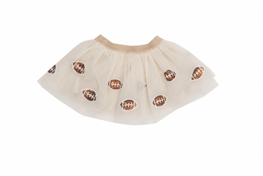 Oatmeal Tutu Football Skirt