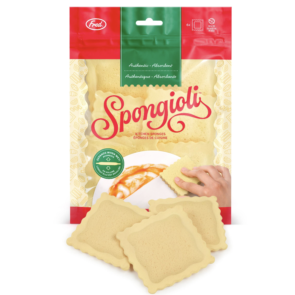 Spongioli Ravioli Kitchen Sponges, Set of 6