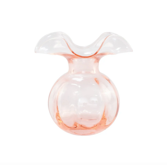 Vietri Hibiscus Glass Bud Vase - Pink