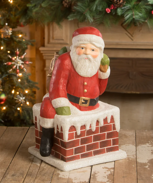 Traditional Santa Down Chimney