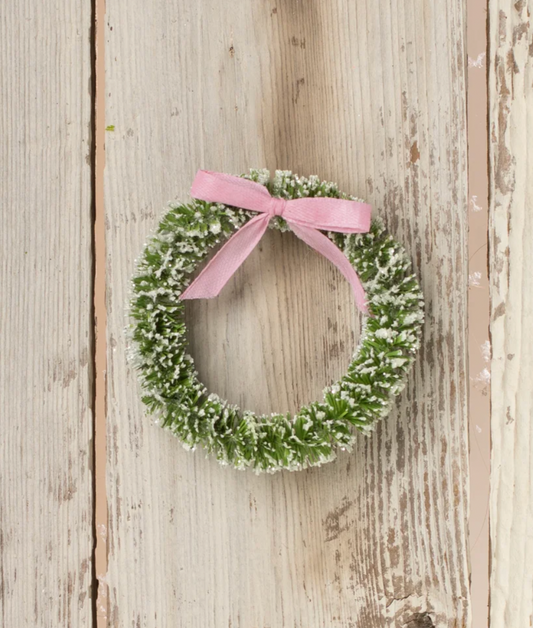 Citrine Wreath with Pink Bow