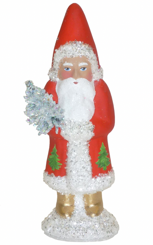 Santa with Trees Candy Container