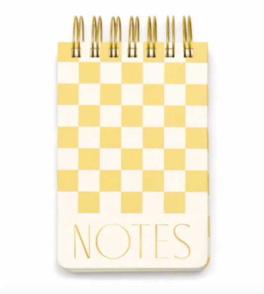 Twin Wire Chunky Notepad - Checkerboard