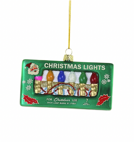 Vintage Christmas Lights Ornament