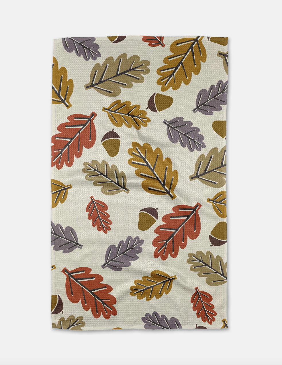 Retro Leaves Tea Towel