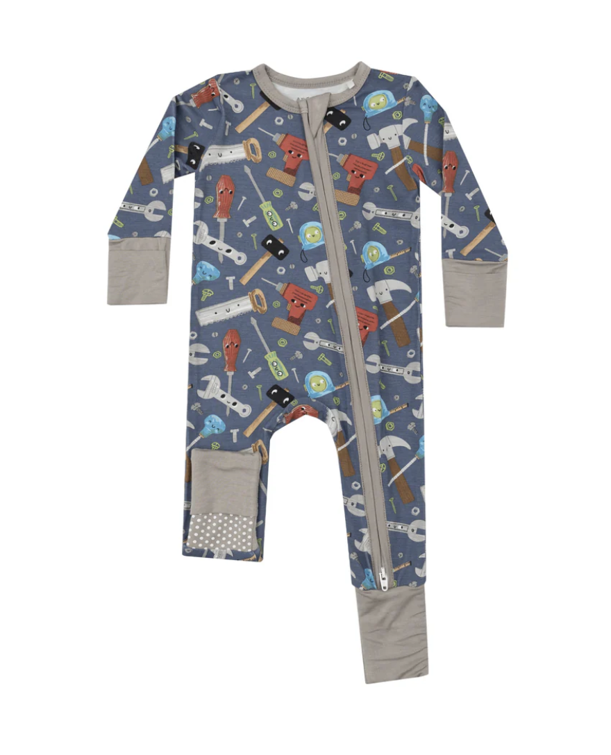 Happy Tool Box Convertible Footie Romper