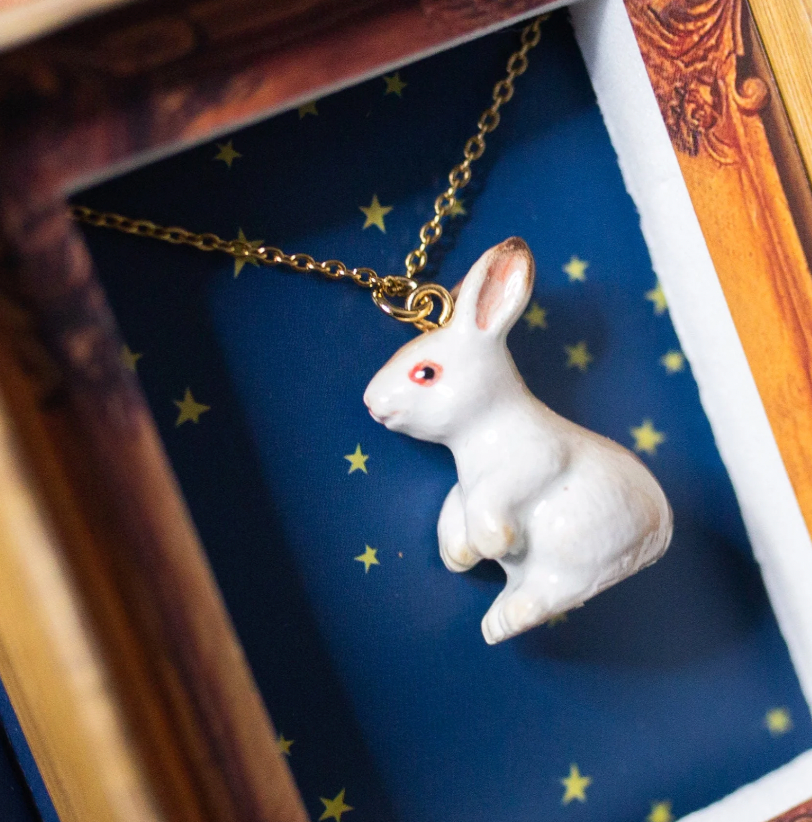 White Rabbit Necklace