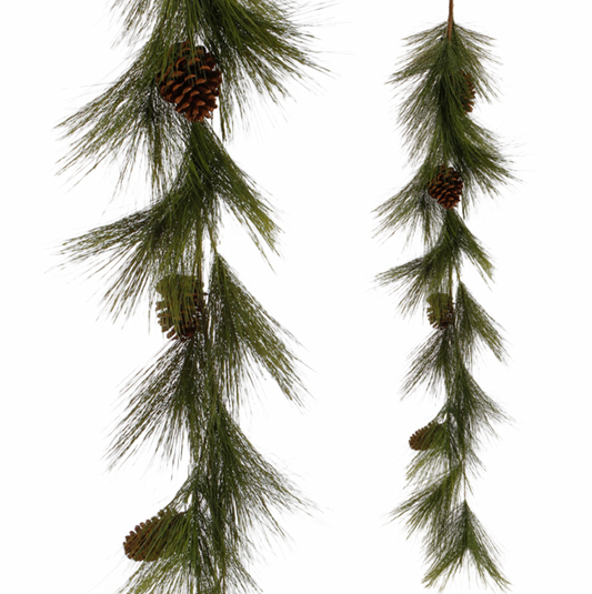 Long Needle Pine & Pine Cone Garland