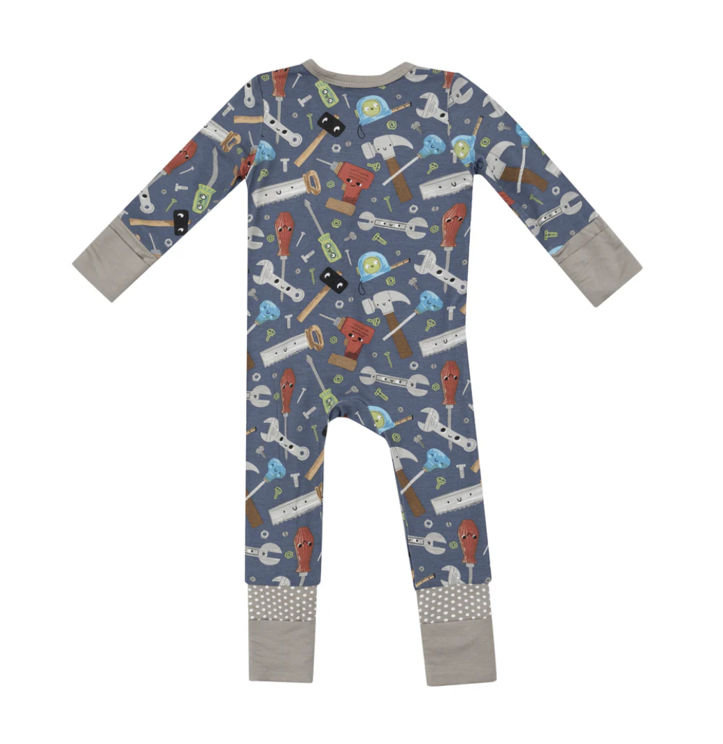 Happy Tool Box Convertible Footie Romper