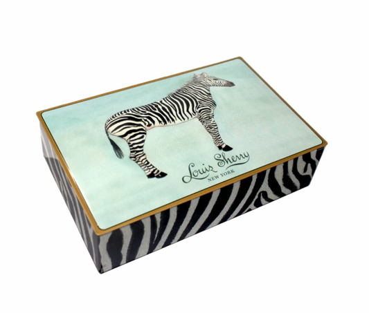 Mary McGuire Zebra Jewel Box 12-Piece Candy Tin