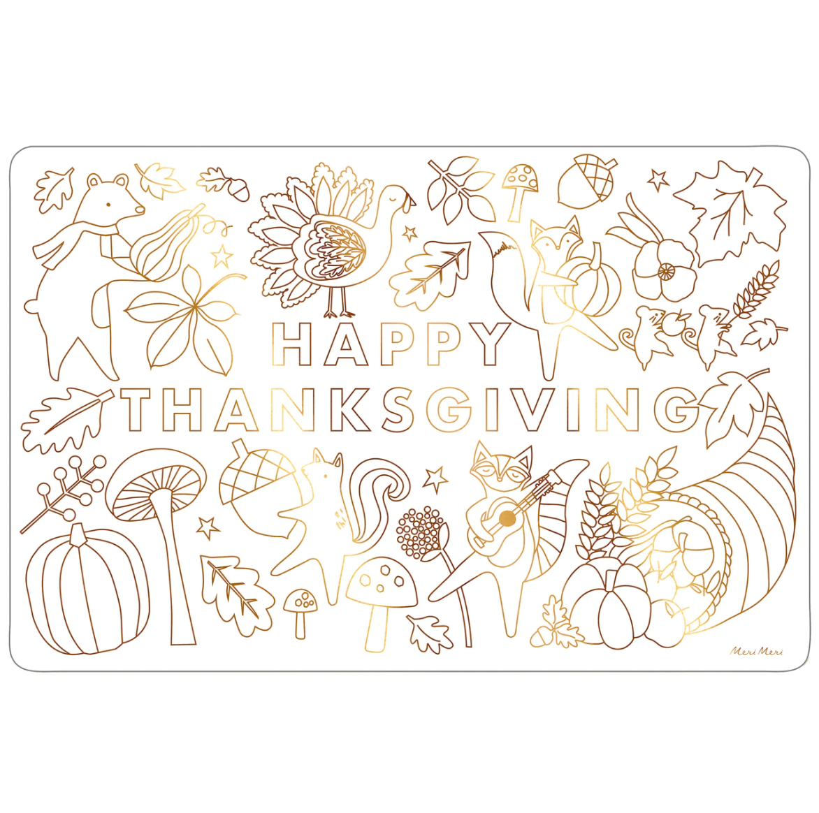 Thanksgiving Coloring Placemats