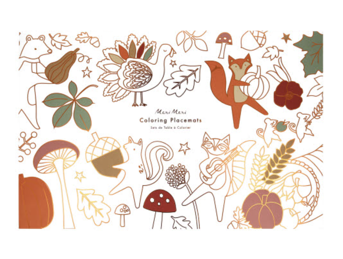 Thanksgiving Coloring Placemats