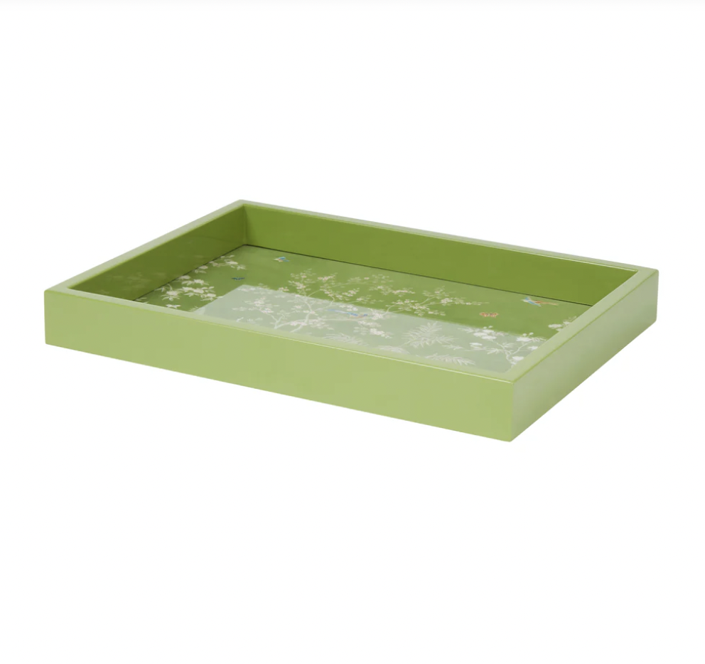 Green Chinoiserie Tray - Small