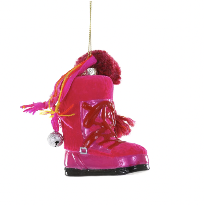 Pink Snow Boot Ornament