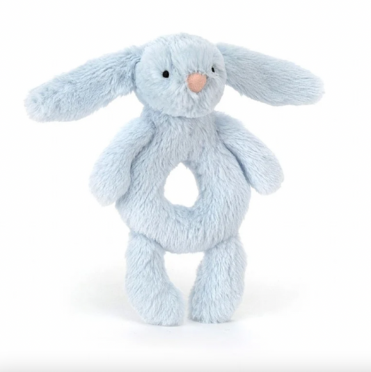 Bashful Blue Bunny Rattle