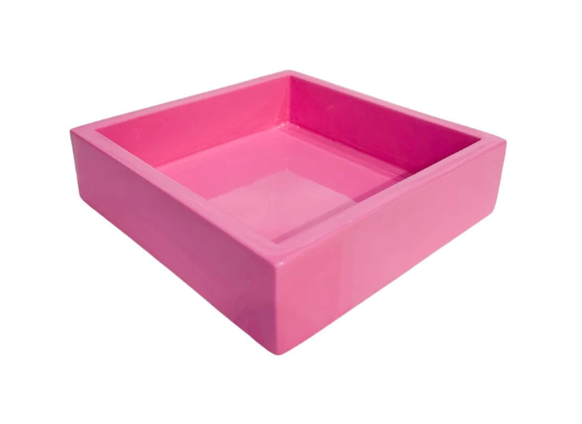 Pink Bamboo Cocktail Napkin Holder