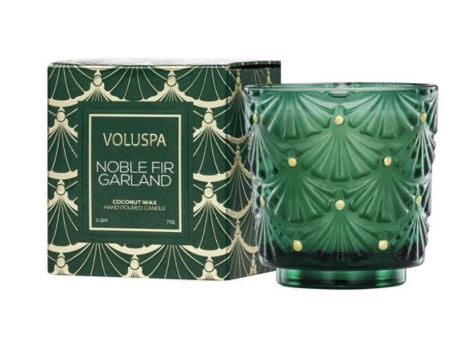 Noble Fir Garland Votive Candle