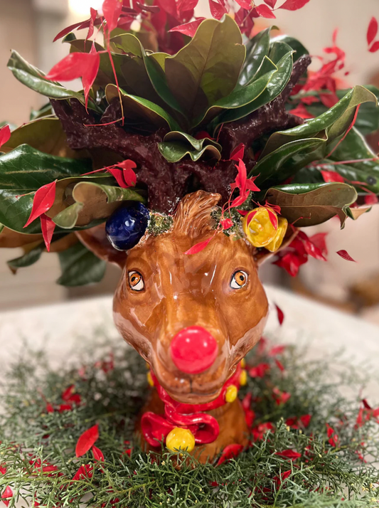 Hanz Reindeer Head Vase - Extremely Limited Quantities!