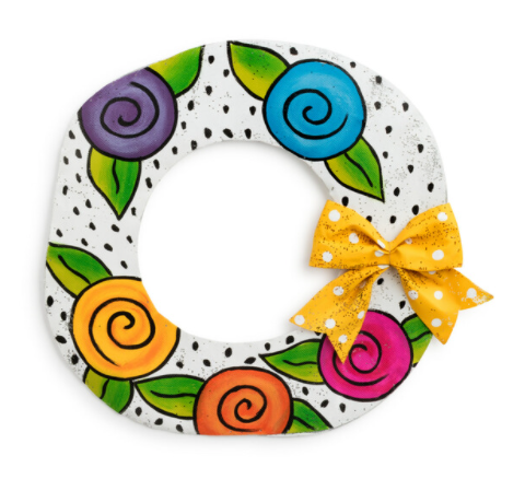 Flower Wreath Door Hanger