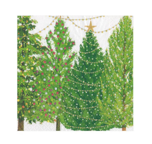 Christmas Trees Cocktail Napkins