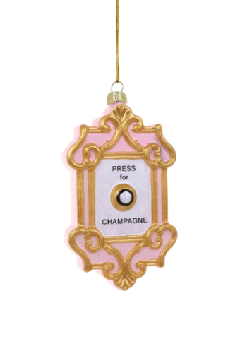 Champagne Button Ornament