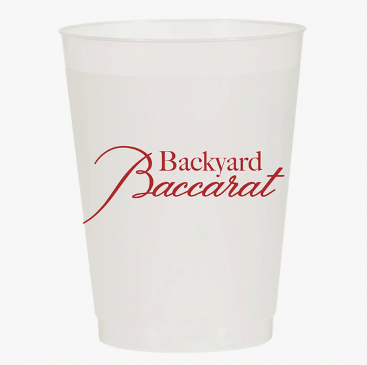 Backyard Baccarat Reusable Cups