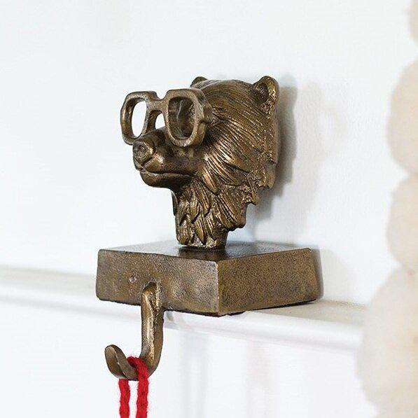 E + E Beatrice Bear with glasses Stocking Holder