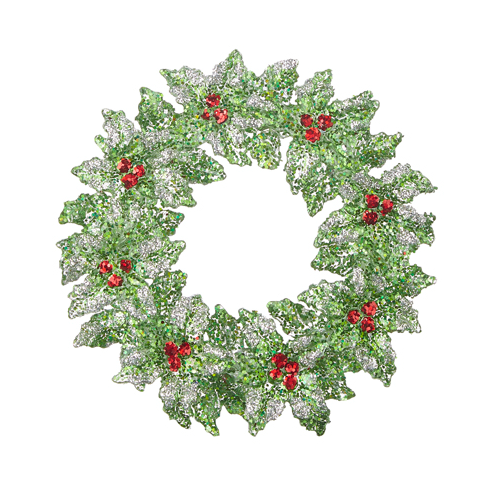 Holly Wreath Ornament