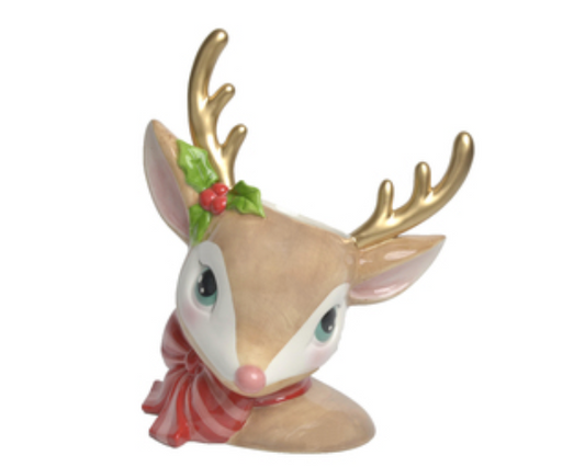 Retro Deer Head Vase