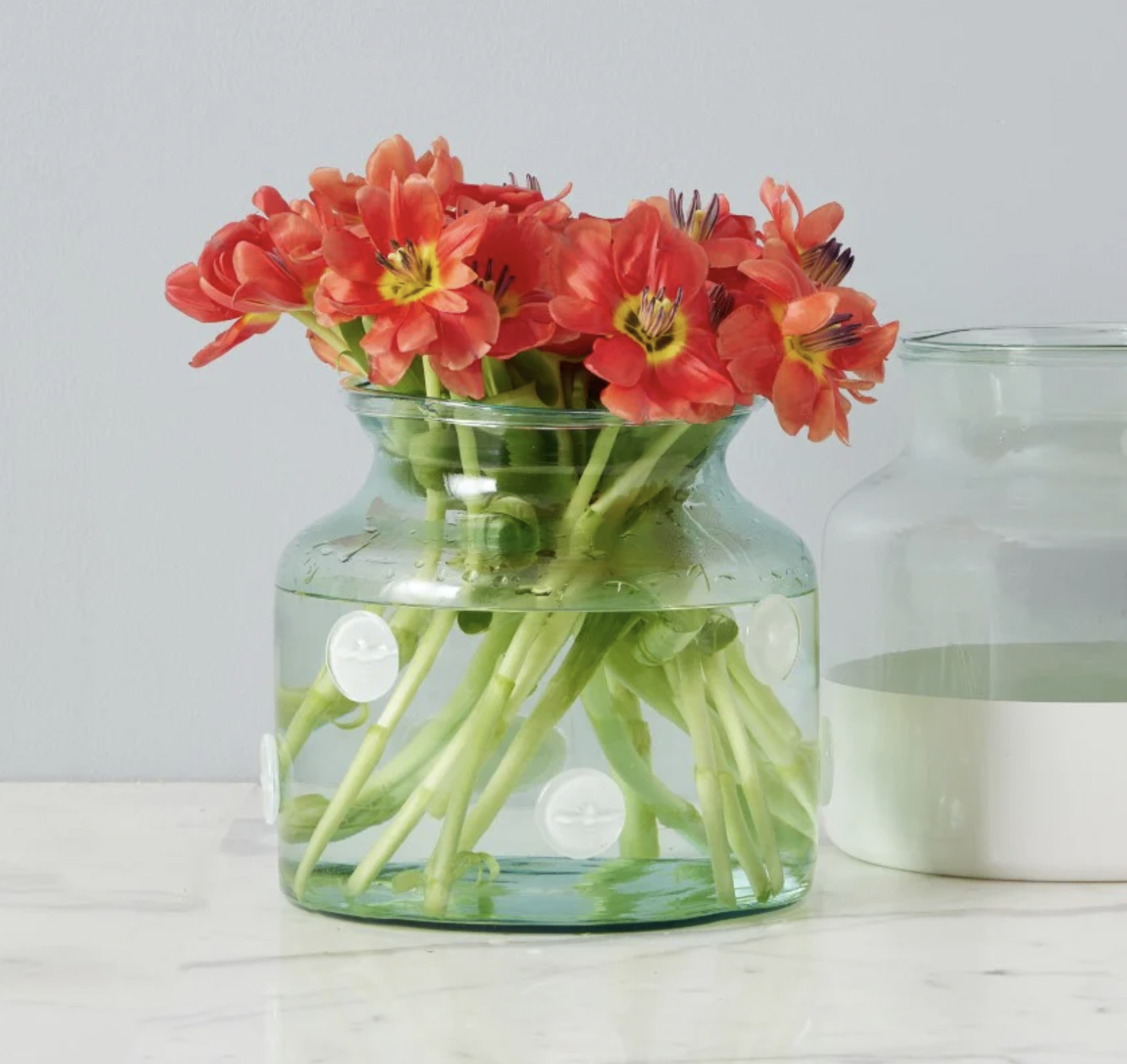 Large French Mason Jar, Etu French Glass Vase