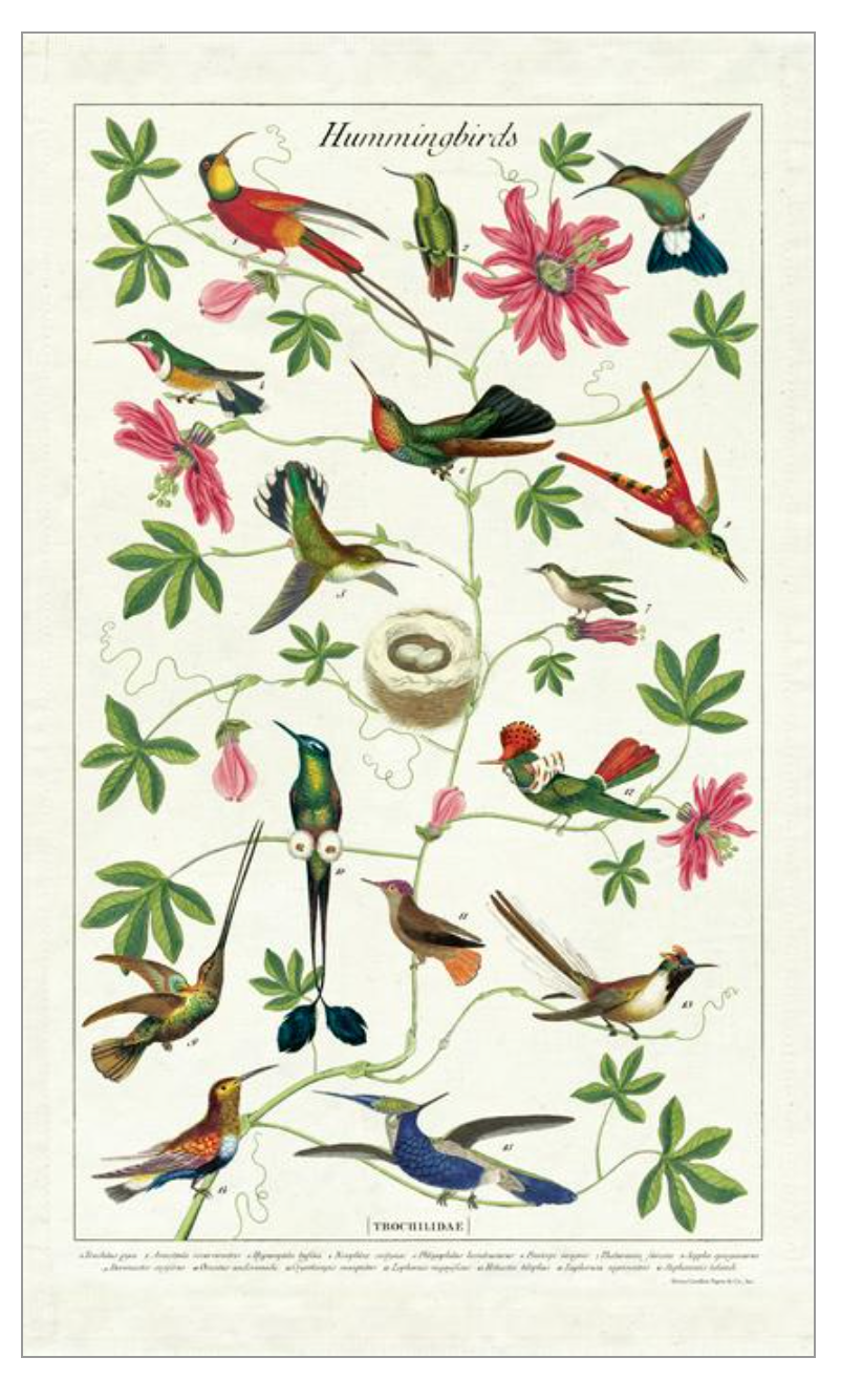 Hummingbirds Tea Towel